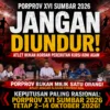PORPROV XVI SUMBAR 2026 JANGAN DIUNDUR!