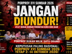 PORPROV XVI SUMBAR 2026 JANGAN DIUNDUR!