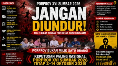 PORPROV XVI SUMBAR 2026 JANGAN DIUNDUR!