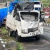 Diduga Rem Bermasalah, Isuzu Traga Tabrak Beruntun Tujuh Kendaraan di Panyalaian